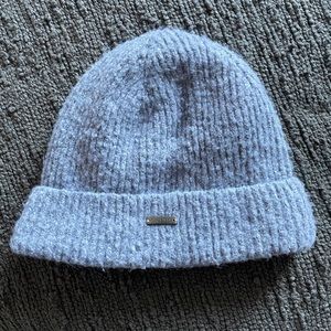 Gigi Pip grey beanie with fur liner